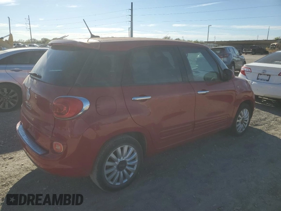 2014 FIAT 500L Easy with VIN ZFBCFABH2EZ028182, listed as a Copart auction lot 82039974 with 74,502 mi miles and Clean Title. Bid and sale history available at carsss.com. Image 3.
