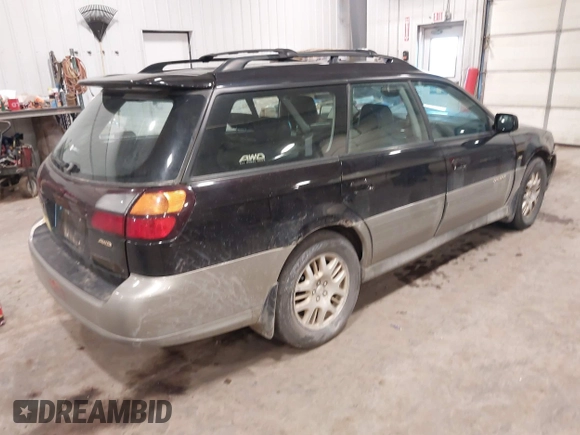 2002 Subaru Legacy Outback VDC with VIN 4S3BH896X27657535, listed as a IAAI auction lot 41733830 with 175,799 mi miles and . Bid and sale history available at DreamBid. Image 4.