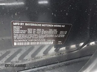 2015 BMW X5 xDrive35i z VIN 5UXKR0C59F0K55226, wystawiony jako IAAI lot #41952931 z przebiegiem 156 655 mil mil oraz . Historia ofert i sprzedaży dostępna na DreamBid. Obrazek 9.