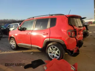2018 Jeep Renegade Latitude with VIN ZACCJABB8JPG67201, listed as a Copart auction lot 48498875 with 0 mi miles and Salvage Title. Bid and sale history available at carsss.com. Image 2.