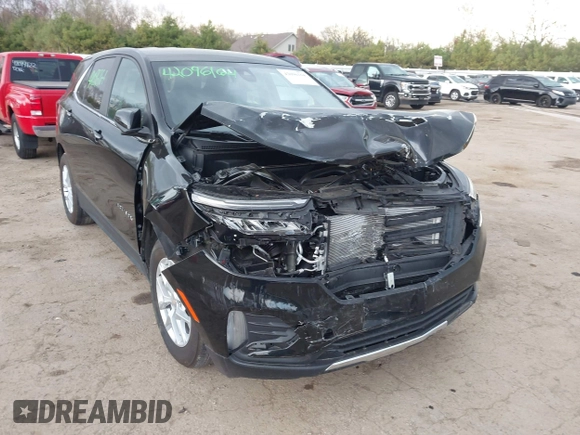 2023 Chevrolet Equinox LT with VIN 3GNAXUEGXPL248662, listed as a IAAI auction lot 42096164 with 34,477 mi miles and . Bid and sale history available at DreamBid. Image 1.