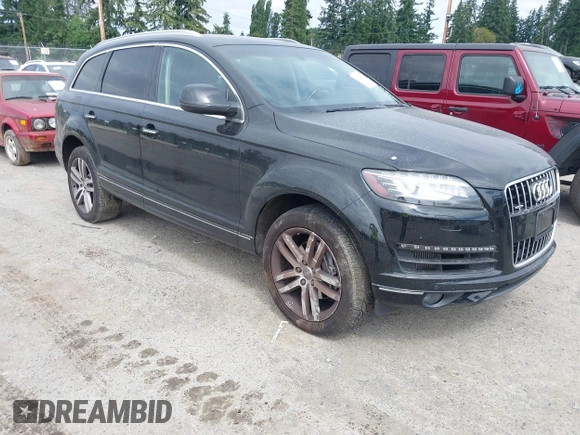 2015 Audi Q7 Premium Plus z VIN WA1LMAFE5FD030021, wystawiony jako IAAI lot #42627531 z przebiegiem 137 454 mil mil oraz . Historia ofert i sprzedaży dostępna na DreamBid. Obrazek 1.
