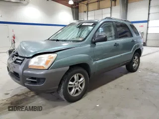 2005 Kia Sportage LX with VIN KNDJE723357136000, listed as a Copart auction lot 78710044 with 219,599 mi miles and Salvage Title. Bid and sale history available at carsss.com. Image 1.
