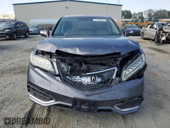 2017 Acura RDX Technology with VIN 5J8TB4H56HL006119, listed as a Copart auction lot 61830555 with 83,487 mi miles and Salvage title. Bid and sale history available at DreamBid. Image 5.
