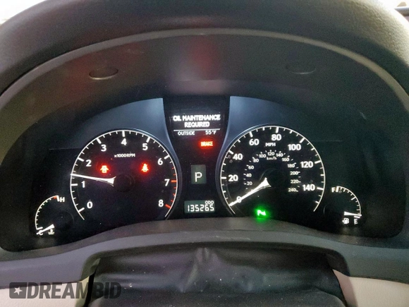 2010 Lexus RX 350 with VIN 2T2ZK1BA7AC023033, listed as a Copart auction lot 49233075 with 135,265 mi miles and Clean Title. Bid and sale history available at carsss.com. Image 9.