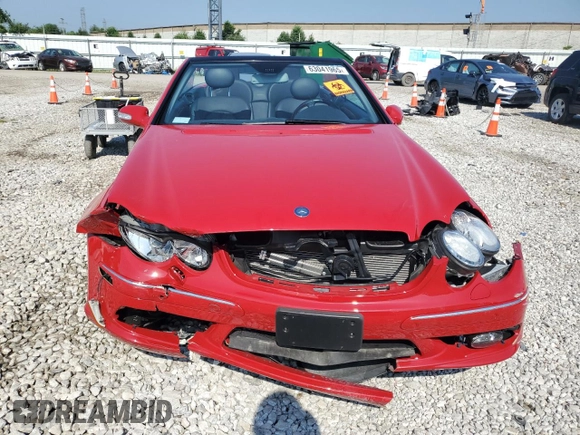 2005 Mercedes-Benz CLK 500 with VIN WDBTK75J65F148366, listed as a Copart auction lot 63041965 with Not provided miles and Salvage title. Bid and sale history available at DreamBid. Image 5.
