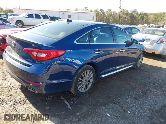2015 Hyundai Sonata 2.4L Sport with VIN 5NPE34AF9FH018371, listed as a IAAI auction lot 41761866 with 248,069 mi miles. Bid and sale history available at carsss.com. Image 4.