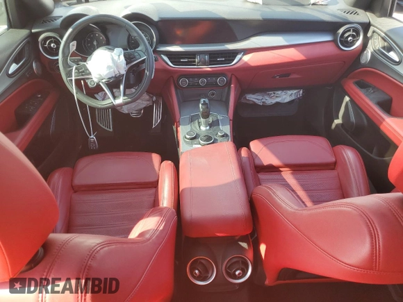 2019 Alfa Romeo Stelvio Ti with VIN ZASPAKBN3K7C70518, listed as a Copart auction lot 53438145 with Not provided miles and Non repairable. Bid and sale history available at DreamBid. Image 8.