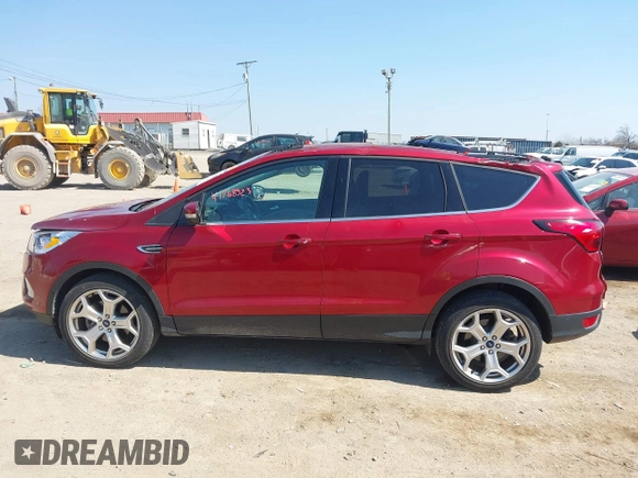 2019 Ford Escape Titanium with VIN 1FMCU9J96KUA11515, listed as a IAAI auction lot 41768523 with 48,007 mi miles. Bid and sale history available at carsss.com. Image 14.
