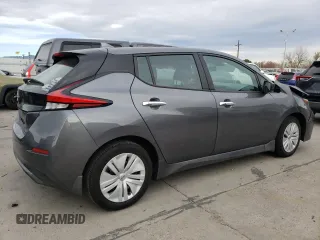 2025 Nissan LEAF S with VIN 1N4AZ1BV0SC561170, listed as a Copart auction lot 81486054 with 1,434 mi miles and Salvage Title. Bid and sale history available at carsss.com. Image 3.