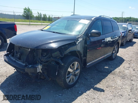 2014 Nissan Pathfinder S with VIN 5N1AR2MM7EC652571, listed as a IAAI auction lot 42641349 with 208,810 mi miles and . Bid and sale history available at DreamBid. Image 2.