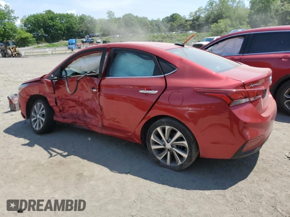 2022 Hyundai Accent Limited with VIN 3KPC34A67NE177237, listed as a Copart auction lot 55184864 with 31,233 mi miles and Salvage Title. Bid and sale history available at carsss.com. Image 2.