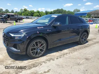 2020 Audi Q8 Prestige z VIN WA1FVAF1XLD018661, wystawiony jako Copart lot #58020795 z przebiegiem 78 953 mil mil oraz Szkoda całkowita • Salvage title. Historia ofert i sprzedaży dostępna na DreamBid. Obrazek 1.