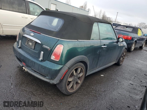 2007 MINI Convertible S with VIN WMWRH33517TL95143, listed as a Copart auction lot 88068045 with 115,827 mi miles and Salvage title. Bid and sale history available at DreamBid. Image 3.