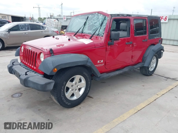 2007 Jeep Wrangler Unlimited X with VIN 1J4GB39157L108803, listed as a IAAI auction lot 41894435 with 46,654 mi miles and . Bid and sale history available at DreamBid. Image 2.