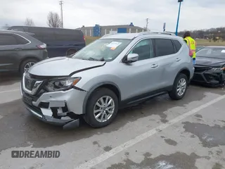 2017 Nissan Rogue SV with VIN KNMAT2MV1HP585073, listed as a IAAI auction lot 41173945 with 112,854 mi miles. Bid and sale history available at carsss.com. Image 2.
