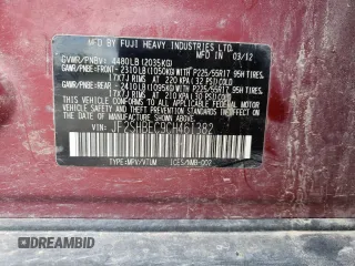 2012 Subaru Forester X Limited with VIN JF2SHBEC9CH461382, listed as a Copart auction lot 61207465 with 230,563 mi miles and Salvage title. Bid and sale history available at DreamBid. Image 13.