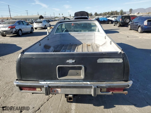 1984 Chevrolet El Camino with VIN 1GCCW80H6ER181690, listed as a Copart auction lot 84205954 with 75,912 mi miles and Salvage Title. Bid and sale history available at carsss.com. Image 10.