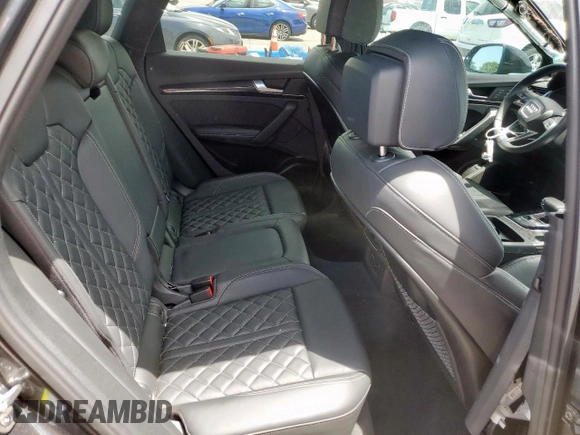 2023 Audi SQ5 Premium Plus with VIN WA1B4AFY1P2112007, listed as a Copart auction lot 57800185 with 21,101 mi miles and Salvage title. Bid and sale history available at DreamBid. Image 11.