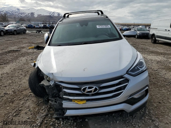 2017 Hyundai Santa Fe Sport 2.0T Ultimate with VIN 5XYZWDLA5HG416052, listed as a Copart auction lot 47231605 with 76,813 mi miles and Salvage Title. Bid and sale history available at carsss.com. Image 5.