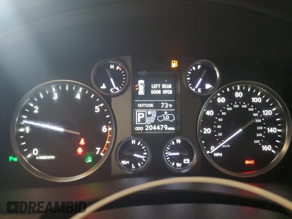 2013 Lexus LX 570 with VIN JTJHY7AX5D4102048, listed as a Copart auction lot 58492985 with 204,479 mi miles and Clean title. Bid and sale history available at DreamBid. Image 9.