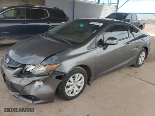 2012 Honda Civic Cpe LX with VIN 2HGFG3B56CH511276, listed as a Copart auction lot 53910685 with 182,082 mi miles and Salvage Title. Bid and sale history available at carsss.com. Image 1.