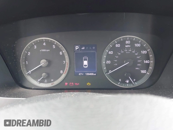 2015 Hyundai Sonata SE with VIN 5NPE24AF6FH251787, listed as a IAAI auction lot 42052990 with 139,466 mi miles and . Bid and sale history available at DreamBid. Image 7.