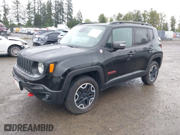 2017 Jeep Renegade Deserthawk with VIN ZACCJBCB3HPF49135, listed as a IAAI auction lot 42291172 with 162,356 mi miles and . Bid and sale history available at DreamBid. Image 2.
