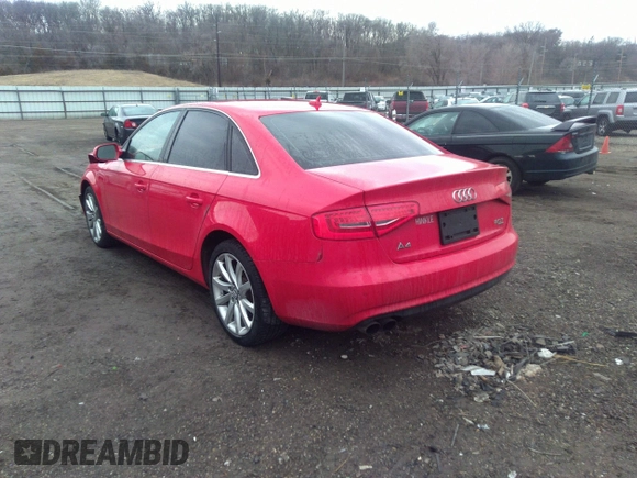 2013 Audi A4 Premium Plus с VIN WAUFFAFL5DN028947, выставлен на аукционе IAAI как лот 41706322 с пробегом 153 903 миль миль и . История ставок и продаж доступна на DreamBid. Изображение 3.