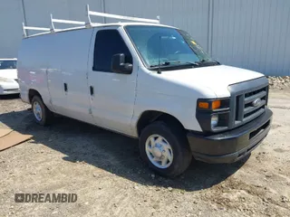 2014 Ford Econoline Cargo Commercial with VIN 1FTNE1EW2EDA99687, listed as a IAAI auction lot 41994371 with 204,466 mi miles and . Bid and sale history available at DreamBid. Image 1.