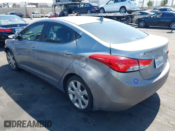 2012 Hyundai Elantra Limited with VIN KMHDH4AE5CU388816, listed as a IAAI auction lot 41817870 with 136,547 mi miles. Bid and sale history available at carsss.com. Image 3.