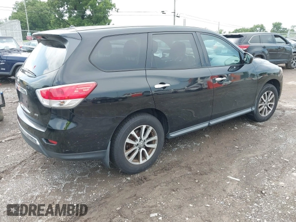2014 Nissan Pathfinder S with VIN 5N1AR2MMXEC618625, listed as a IAAI auction lot 42794491 with 203,581 mi miles and . Bid and sale history available at DreamBid. Image 4.