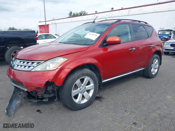2006 Nissan Murano SL with VIN JN8AZ08W96W507878, listed as a IAAI auction lot 40136394 with 1 mi miles. Bid and sale history available at carsss.com. Image 17.