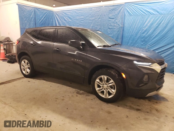 2021 Chevrolet Blazer LT with VIN 3GNKBHRS8MS566418, listed as a Copart auction lot 56045445 with 58,737 mi miles and Salvage title. Bid and sale history available at DreamBid. Image 4.