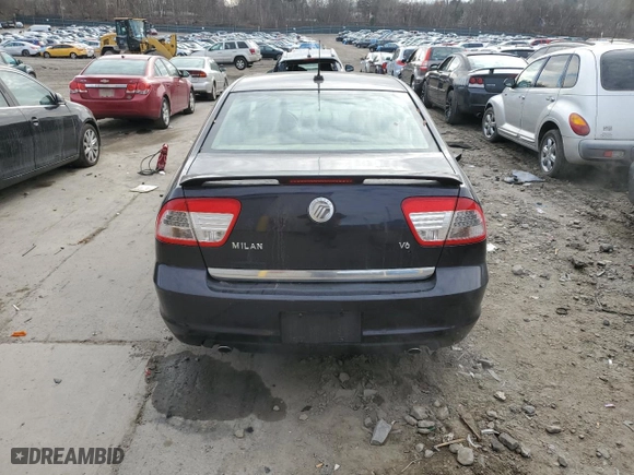 2007 Mercury Milan Premier with VIN 3MEHM02147R662430, listed as a Copart auction lot 79922574 with 94,402 mi miles and Salvage Title. Bid and sale history available at carsss.com. Image 6.