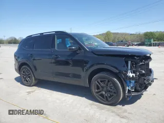 2025 Kia Telluride SX X-Line with VIN 5XYP5DGC0SG599325, listed as a Copart auction lot 51951635 with 3,212 mi miles and Salvage title. Bid and sale history available at DreamBid. Image 4.