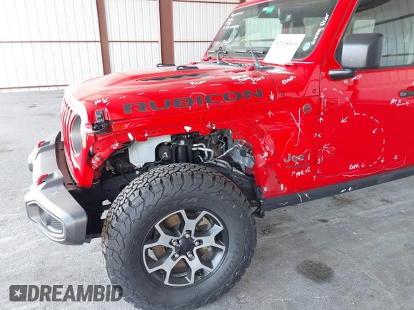 2021 Jeep Wrangler Unlimited Rubicon z VIN 1C4HJXFG8MW785318, wystawiony jako IAAI lot #42118969 z przebiegiem 61 572 mil mil oraz . Historia ofert i sprzedaży dostępna na DreamBid. Obrazek 6.