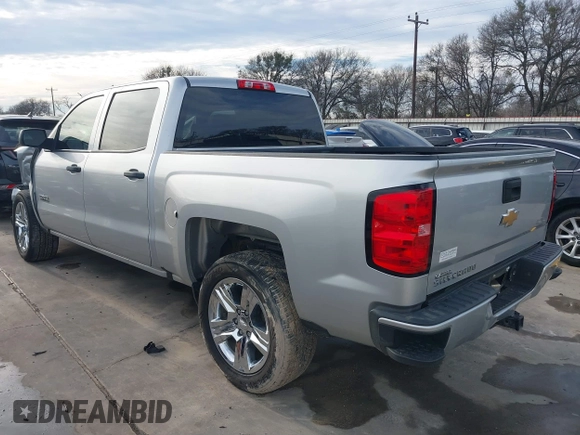 2018 Chevrolet Silverado 1500 Custom with VIN 3GCPCPEC5JG315178, listed as a IAAI auction lot 41467798 with 104,207 mi miles and . Bid and sale history available at DreamBid. Image 3.