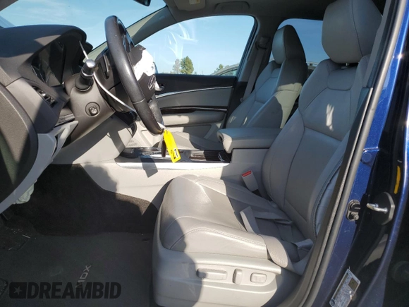 2018 Acura MDX Technology with VIN 5J8YD4H50JL007076, listed as a Copart auction lot 60332535 with 37,540 mi miles and Salvage title. Bid and sale history available at DreamBid. Image 7.