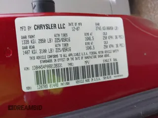 2008 Dodge Grand Caravan SXT with VIN 1D8HN54P08B139331, listed as a IAAI auction lot 41943352 with 222,894 mi miles and . Bid and sale history available at DreamBid. Image 9.