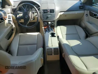 2009 Mercedes-Benz C 300 Sport with VIN WDDGF54X59R043359, listed as a Copart auction lot 61818785 with 113,448 mi miles and Salvage title. Bid and sale history available at DreamBid. Image 8.