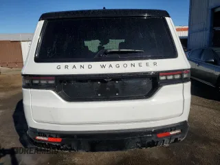 2024 Jeep Grand Wagoneer Series II Obsidian z VIN 1C4SJVFP8RS107645, wystawiony jako Copart lot #88718195 z przebiegiem 14 155 mil mil oraz Czysty tytuł • Clean title. Historia ofert i sprzedaży dostępna na DreamBid. Obrazek 6.