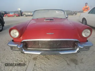 1957 Ford Thunderbird with VIN D7FH286272, listed as a Copart auction lot 77243694 with 19,878 mi miles and Salvage Title. Bid and sale history available at DreamBid. Image 5.