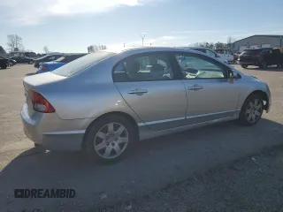 2010 Honda Civic LX with VIN 2HGFA1F57AH327476, listed as a Copart auction lot 45473805 with 202,052 mi miles and Salvage Title. Bid and sale history available at DreamBid. Image 3.