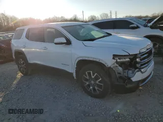 2021 GMC Acadia SLE with VIN 1GKKNKLA1MZ166401, listed as a Copart auction lot 42121285 with 53,959 mi miles and Salvage Title. Bid and sale history available at DreamBid. Image 4.