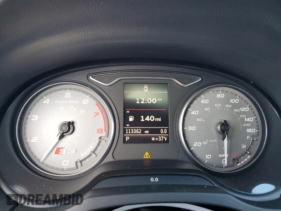 2015 Audi S3 2.0T Premium Plus with VIN WAUBFGFF3F1070605, listed as a Copart auction lot 83051364 with 113,362 mi miles and Clean Title. Bid and sale history available at carsss.com. Image 9.