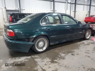 2001 BMW 5 Series 525i with VIN WBADT33481GF40536, listed as a Copart auction lot 48314315 with 165,461 mi miles and Salvage Title. Bid and sale history available at carsss.com. Image 3.