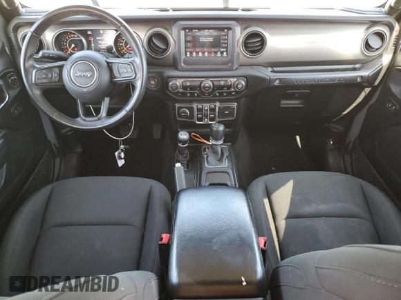 2018 Jeep Wrangler Unlimited Sport with VIN 1C4HJXDG9JW239352, listed as a Copart auction lot 60150475 with 53,697 mi miles and Salvage title. Bid and sale history available at DreamBid. Image 8.