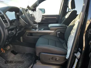 2025 Ram 1500 Big Horn with VIN 1C6SRFFP6SN523235, listed as a Copart auction lot 47814315 with 7,720 mi miles and Salvage Title. Bid and sale history available at carsss.com. Image 7.