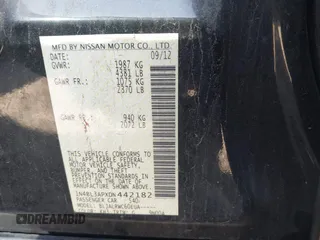 2013 Nissan Altima SV with VIN 1N4BL3APXDN442182, listed as a IAAI auction lot 41840904 with 113,032 mi miles and . Bid and sale history available at DreamBid. Image 9.